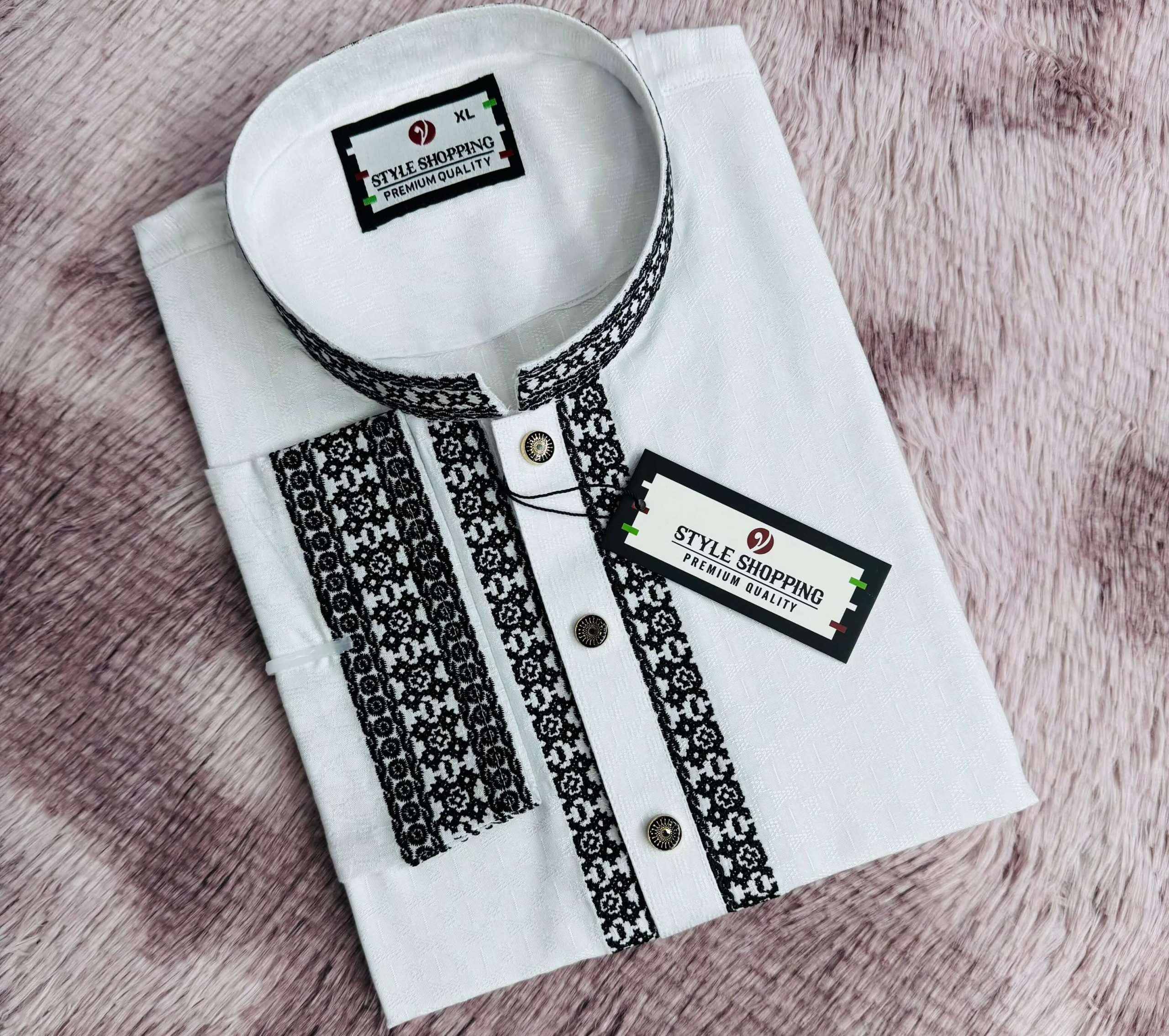 প্রিমিয়াম এমব্রয়ডারি ঈদ পাঞ্জাবি🌙🔥 C-D