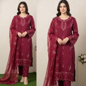 আনরেডি এম্বোডারি পার্টি ড্রেস কোডঃ501