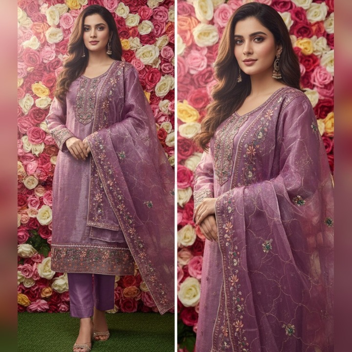 আনরেডি এম্বোডারি পার্টি ড্রেস কোডঃ508