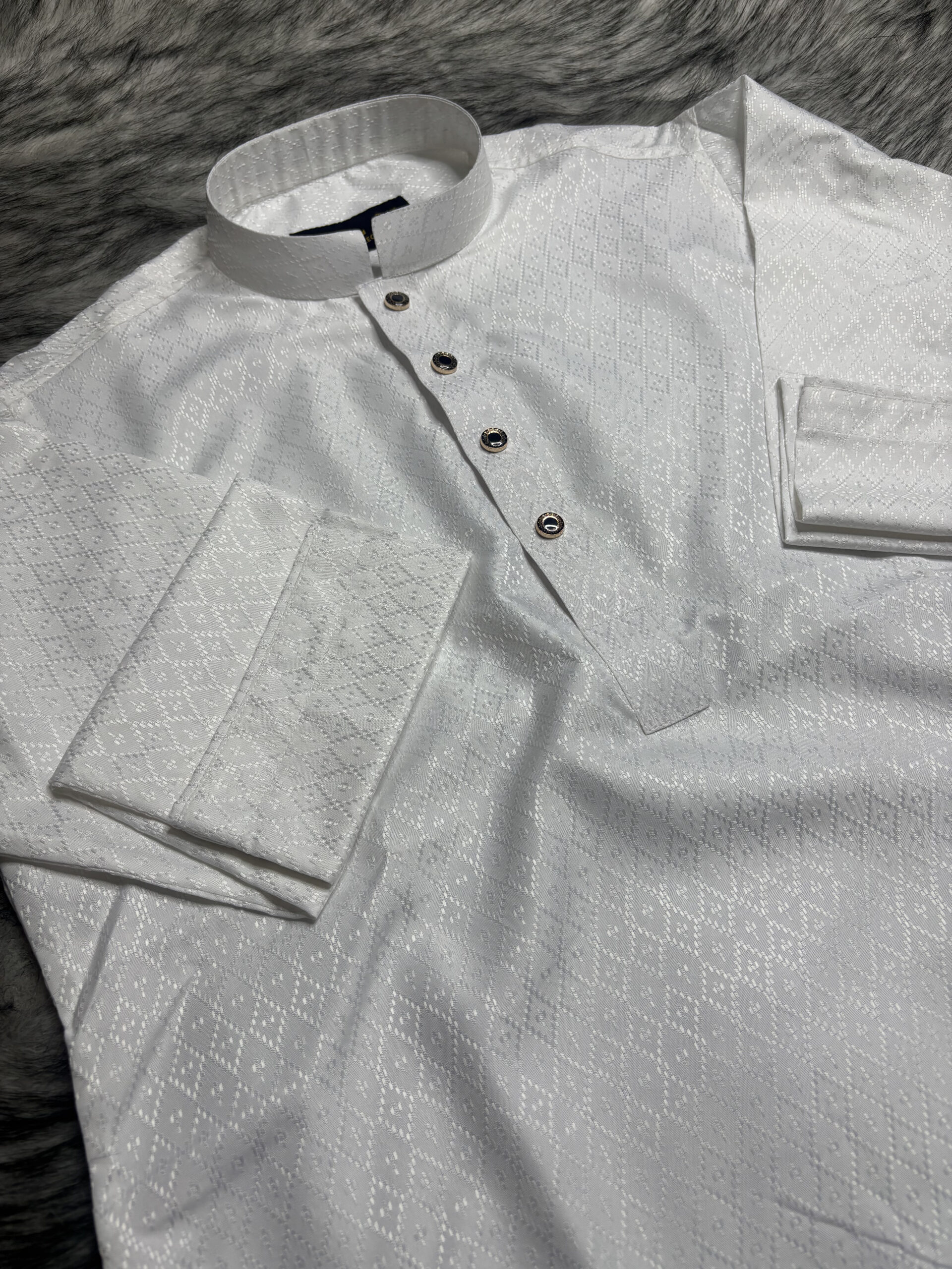 4.Men’s Premium Panjab-Classic White. - Image 4